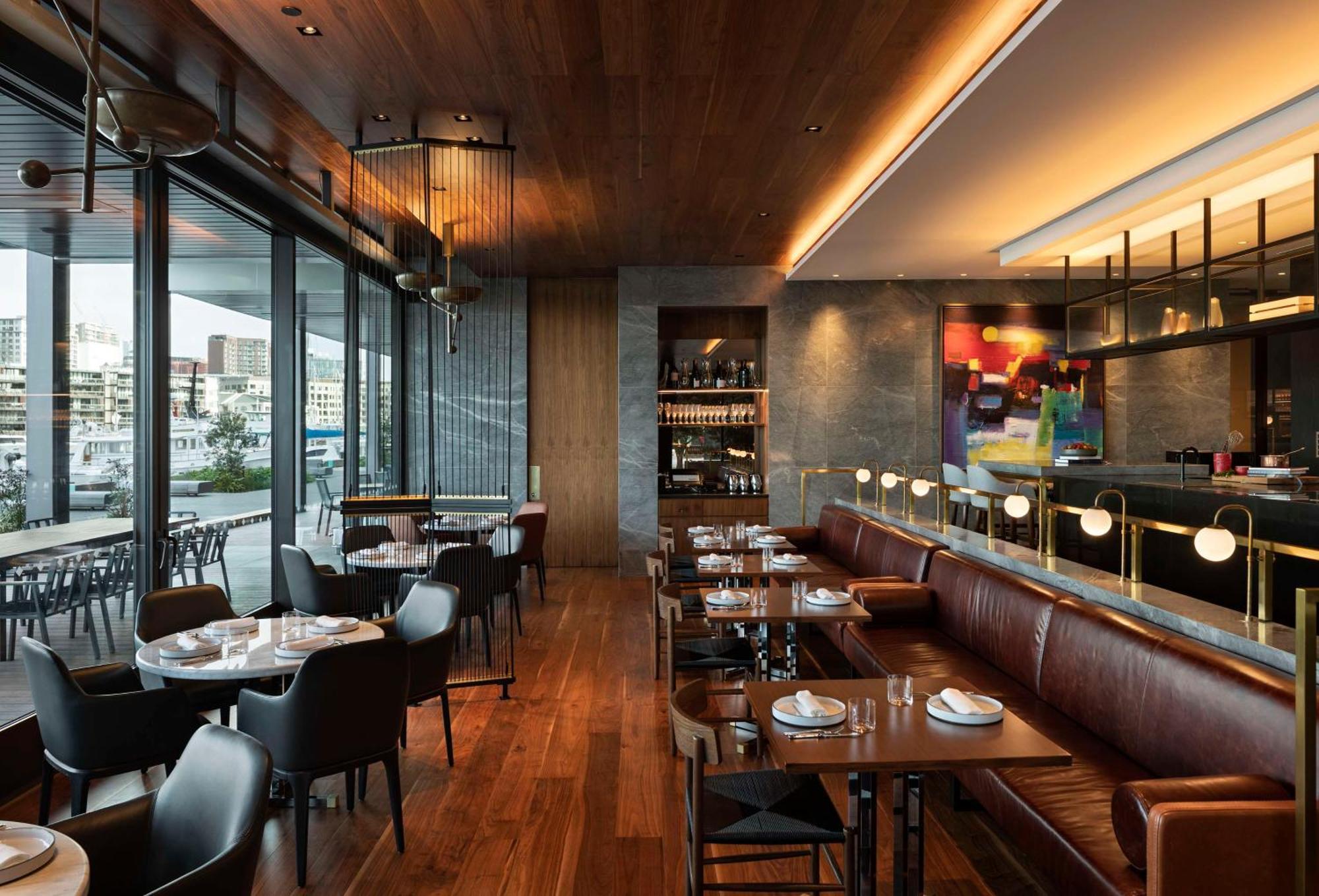 Park Hyatt Auckland Hotell Exteriör bild Interior of the restaurant